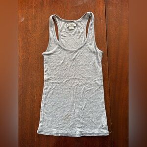 American Eagle Outfitters Light Gray Ribbed Tank